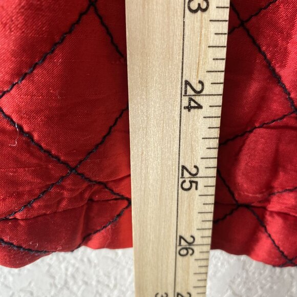 Chicos‎ Design Silk Quilted Jacket Womens Size 3 (XL) Zip Up Pockets Lined - Picture 11 of 13